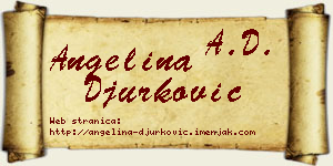 Angelina Đurković vizit kartica